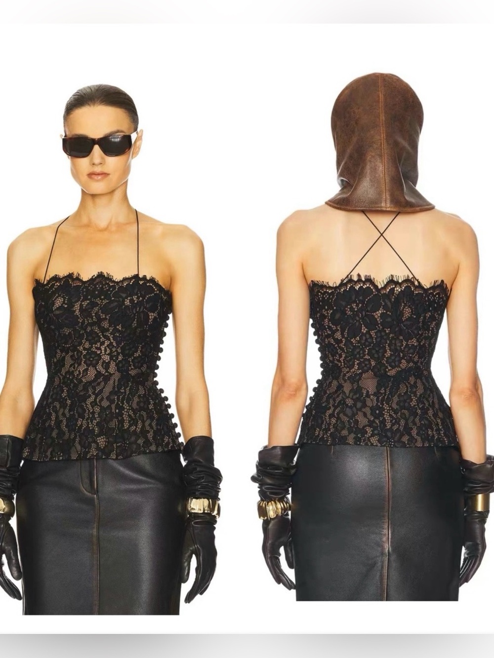 HELSA THE FOREVER AUDREY LACE TANK TOP